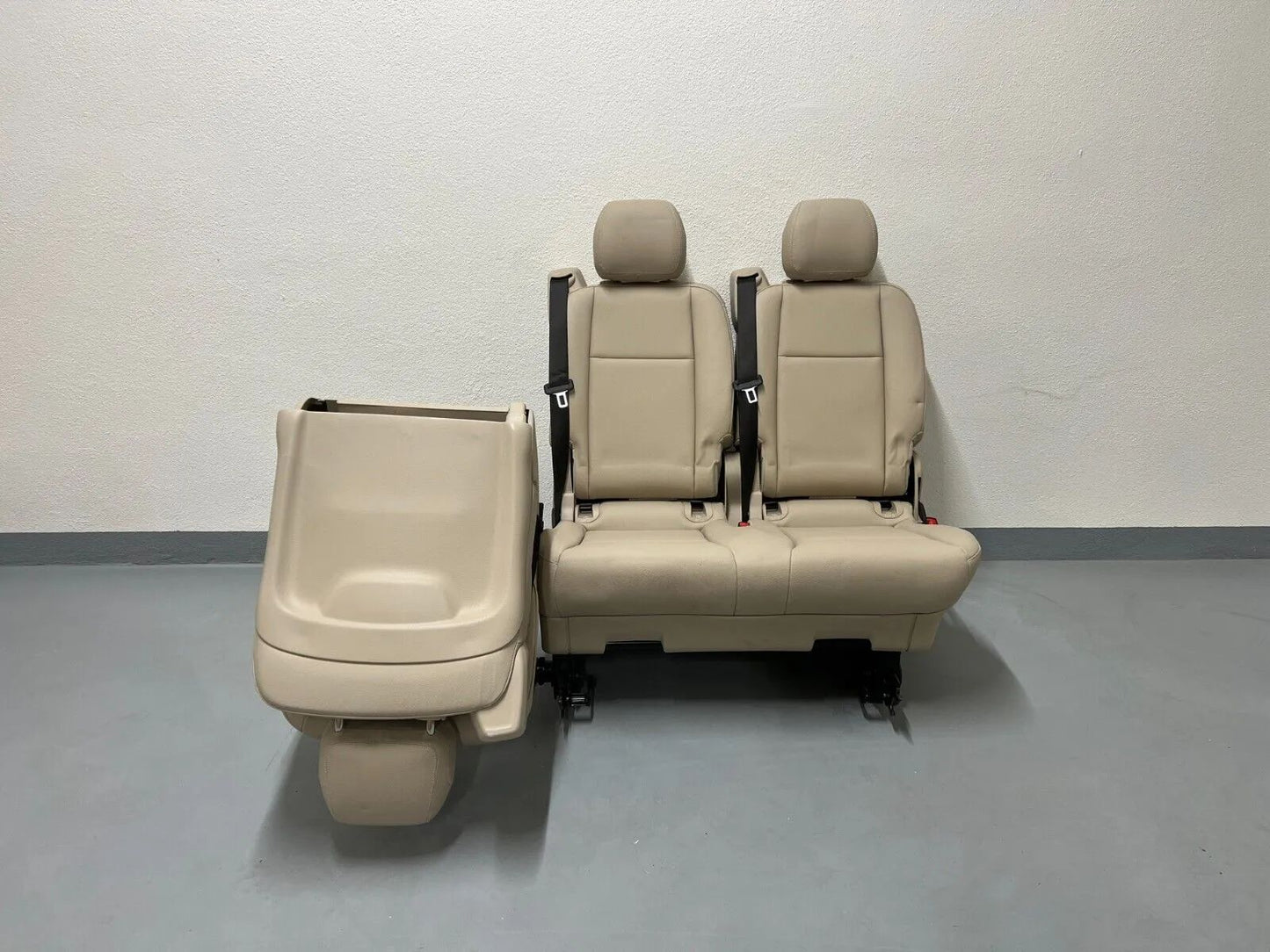 ORIGINAL Mercedes Benz W447 Vito/V-Klasse 3er Sitzbank Kunstleder Beige