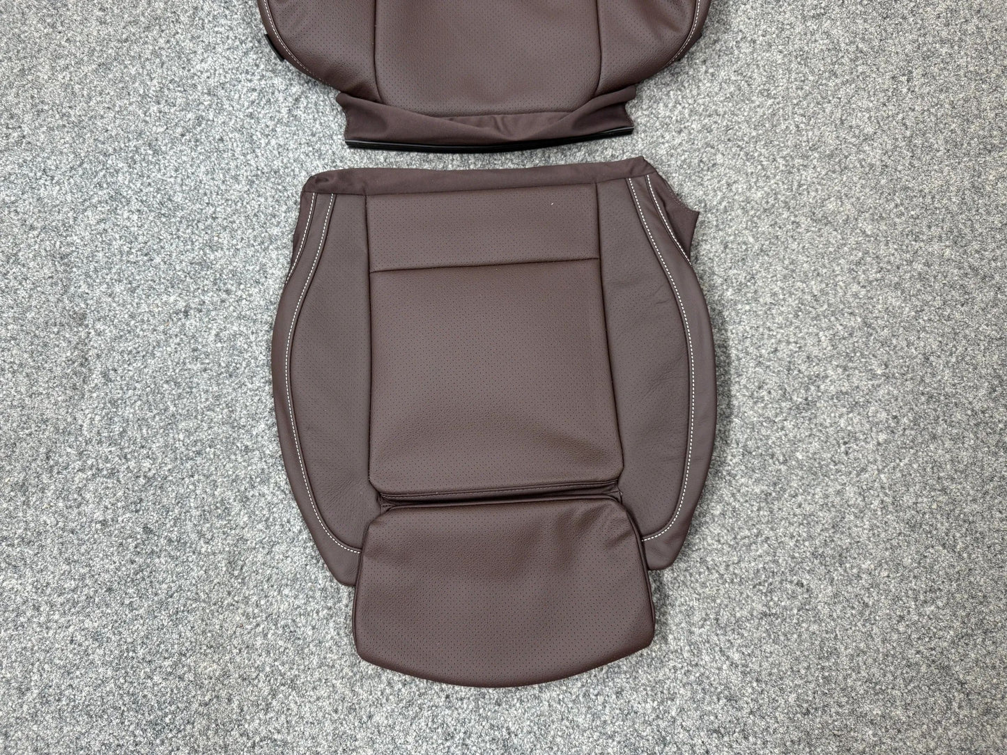 2 X Mercedes-Benz V-Klasse W447 Sitzbezug Komplett Kunstleder BRAUN NEU