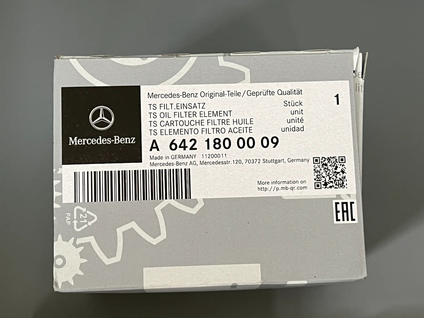 Original Mercedes-Benz Ölfilter A6421800009 NEU
