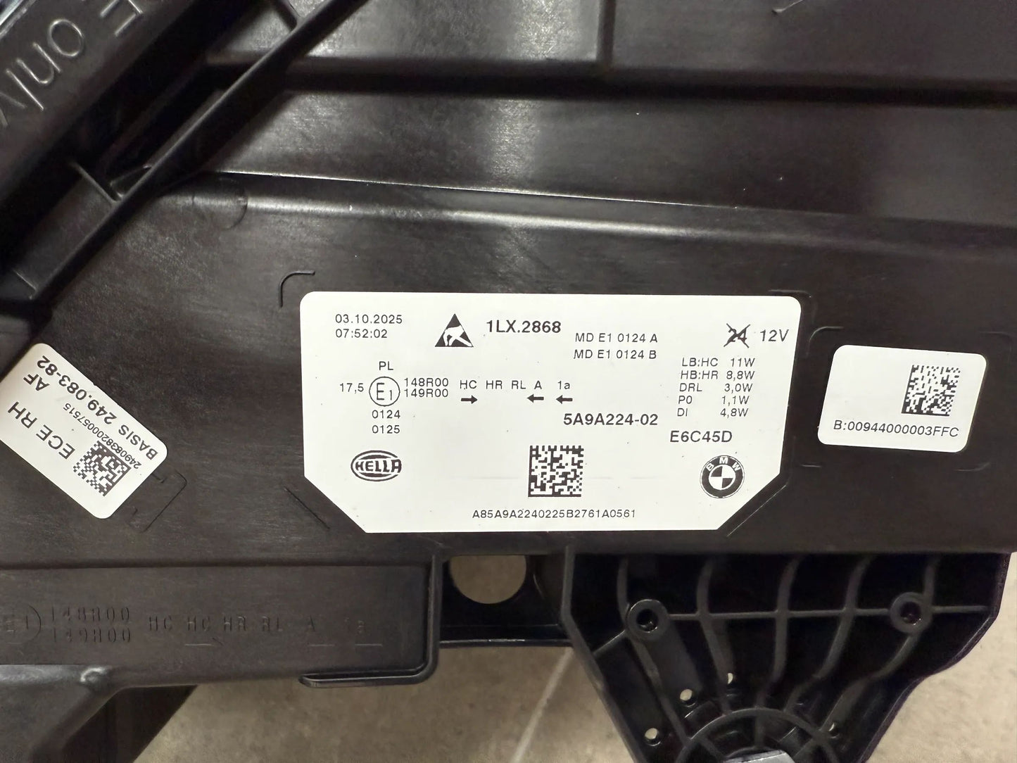 Original BMW X1 U11 LED-Scheinwerfer Rechts mit Steuergerät 5A9A224 NEU