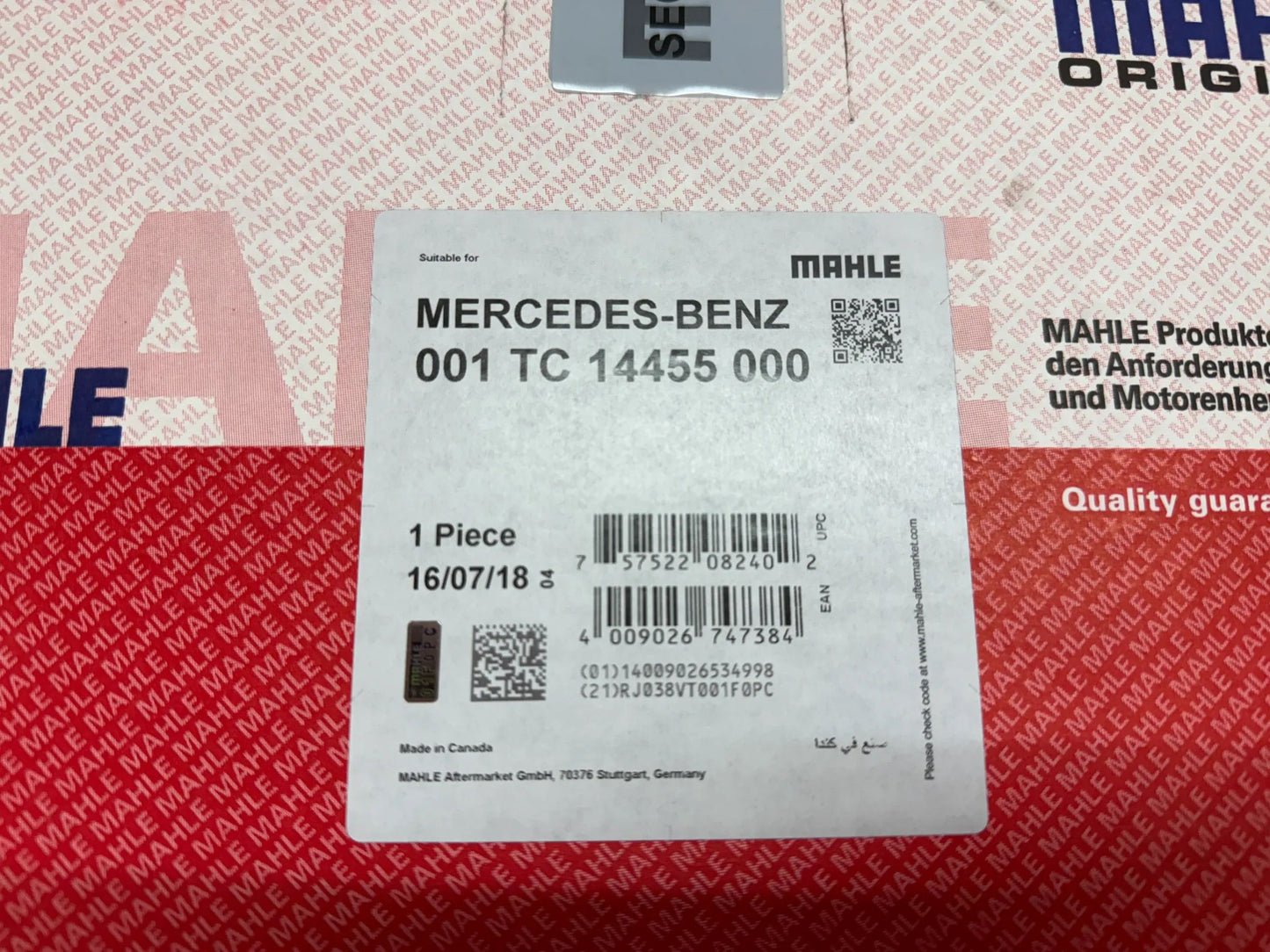 Original Mahle Mercedes Benz Turbolader 001TC14455000 NEU