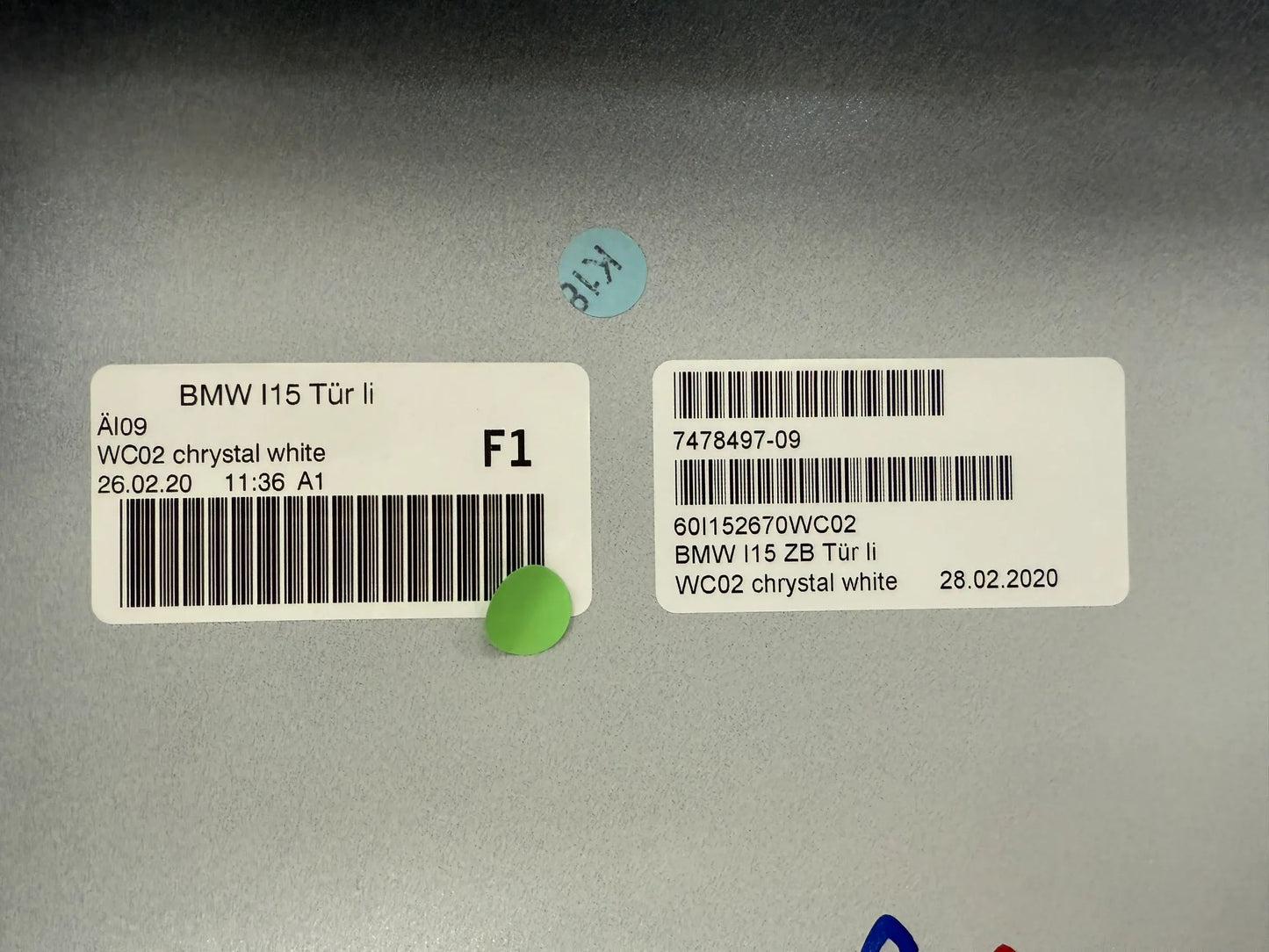 Original BMW i12 i15 i8 Tür links 7478497 NEU