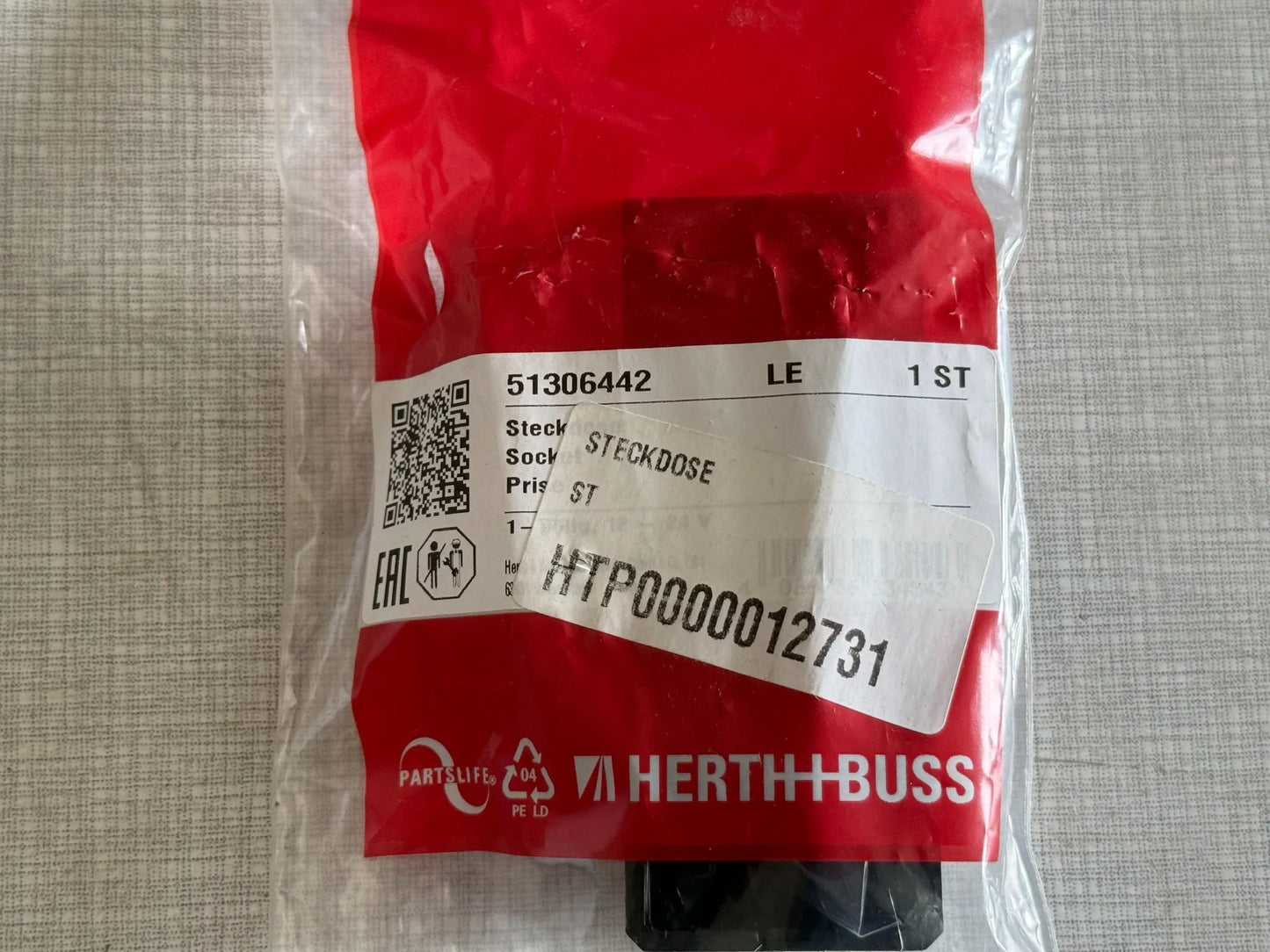Original Herth+Buss Fahrzeugteile GmbH & Co. KG Steckdose 51306442 NEU