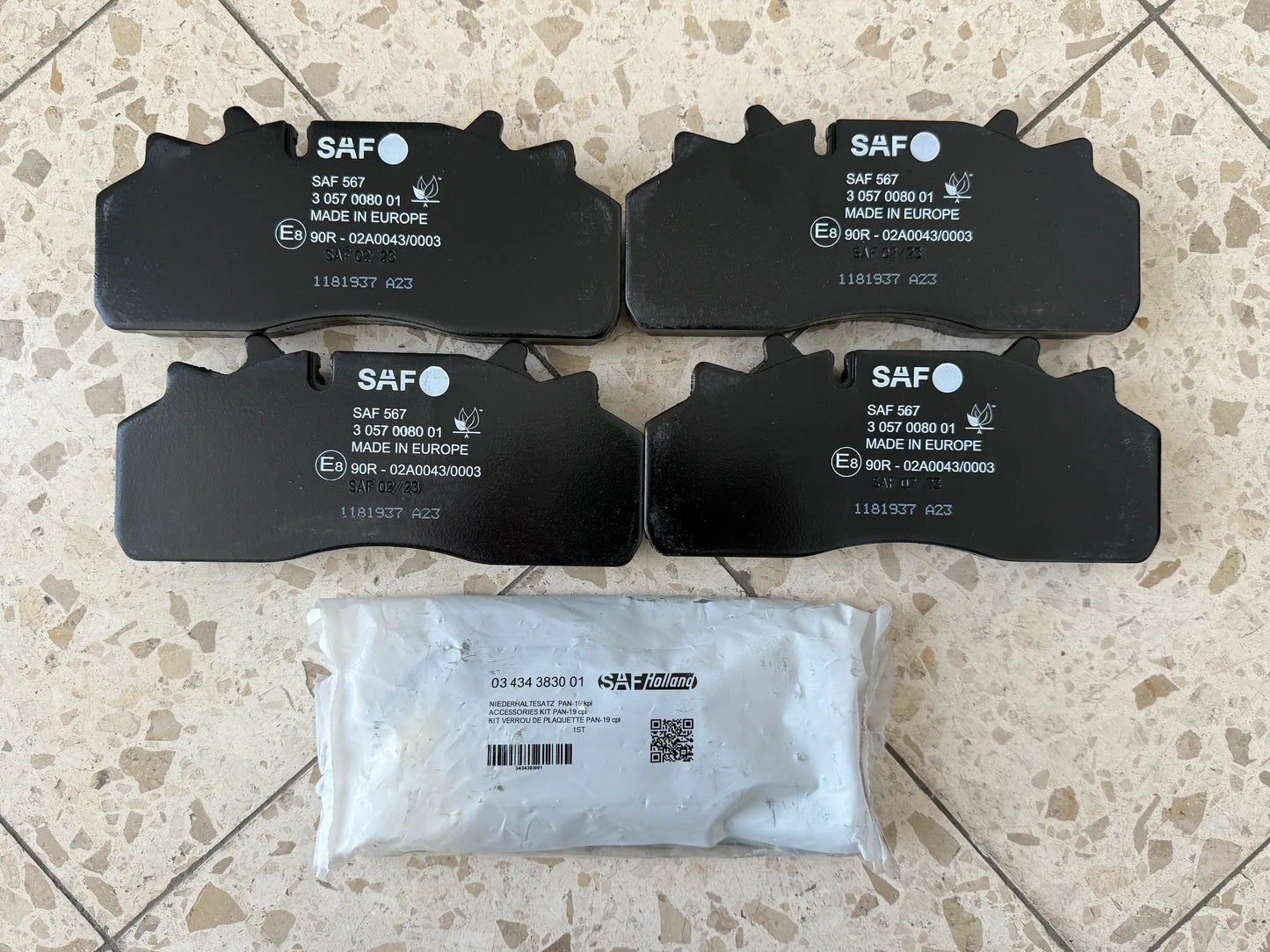Original SAF Bremsbelag-Satz PAN 19 03057008001 NEU