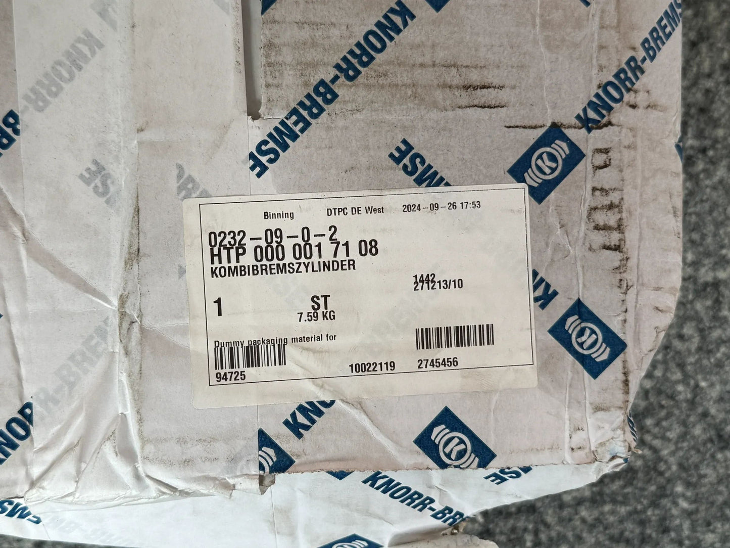 Original KNORR-BREMSE Kombibremszylinder K159939N00 NEU
