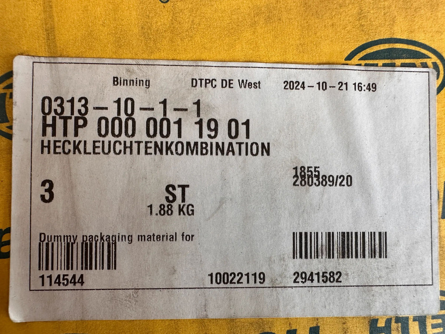 Original Hella Heckleuchte Rechts 2VP 340 960-121 NEU