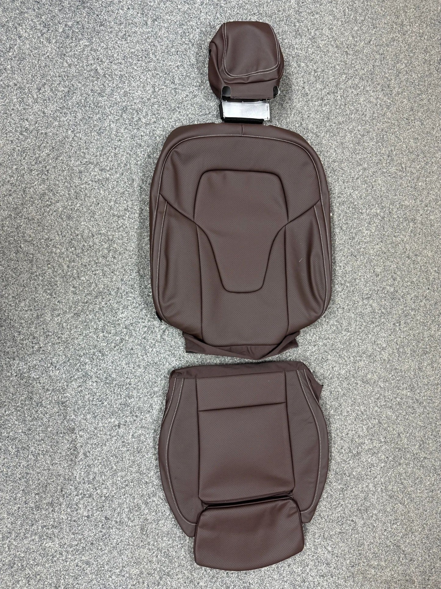 2 X Mercedes-Benz V-Klasse W447 Sitzbezug Komplett Kunstleder BRAUN NEU