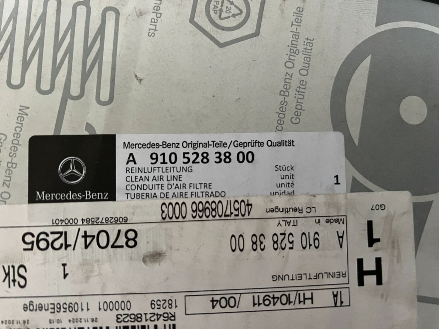 Original Mercedes-Benz Sprinter Reinluftleitung A9105283800