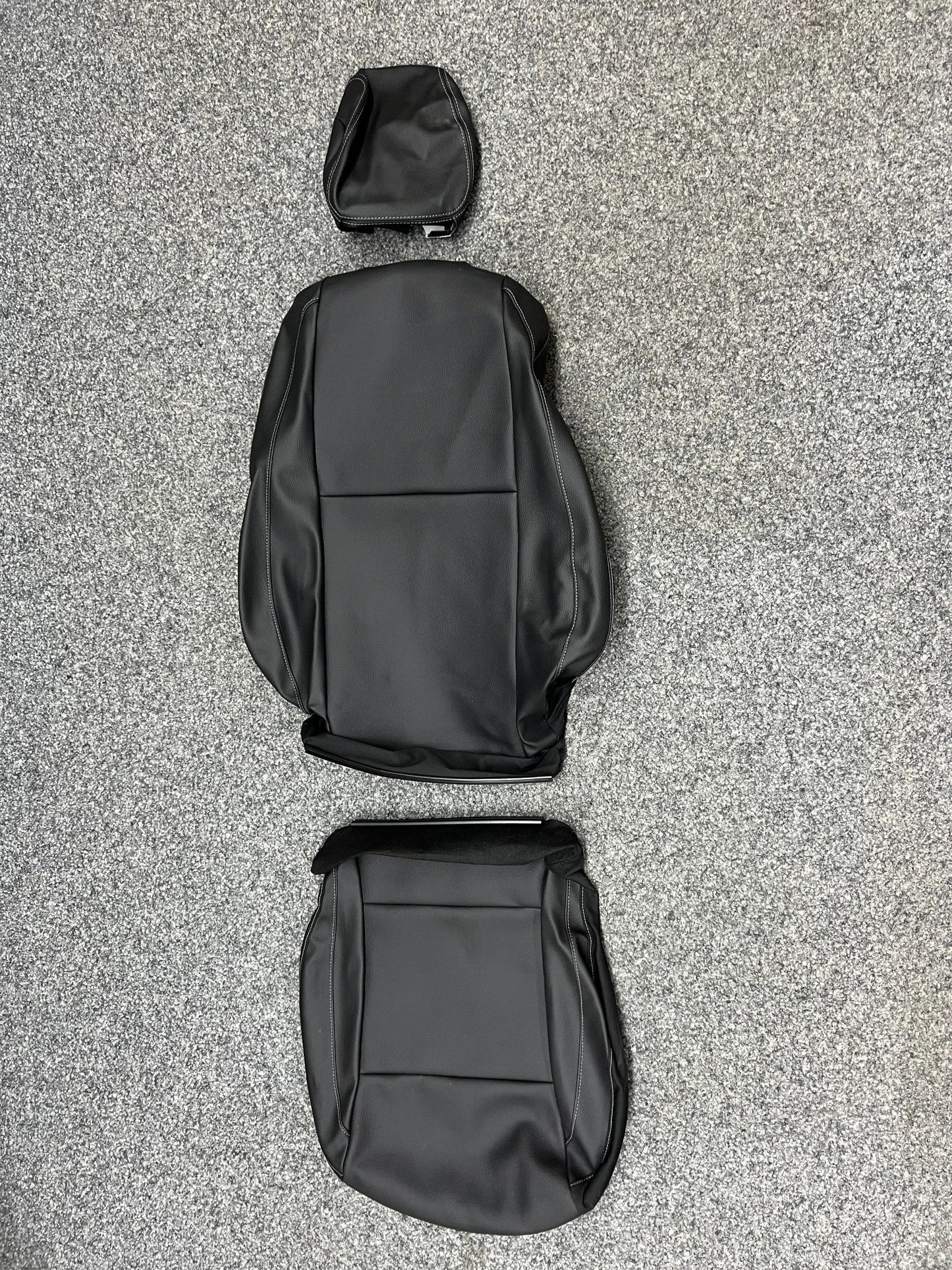 2 X Mercedes-Benz Vito W447 Sitzbezug Komplett Kunstleder Schwarz NEU