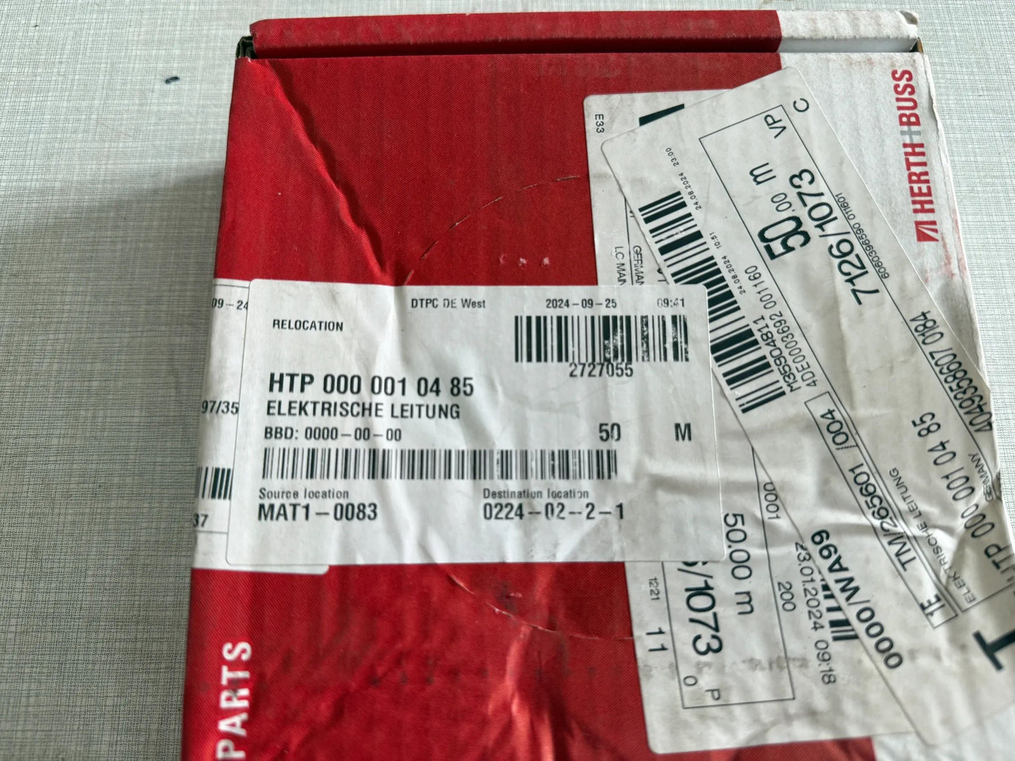 Original Herth+Buss Fahrzeugteile GmbH & Co. KG Elektrokabel 51275107000 NEU