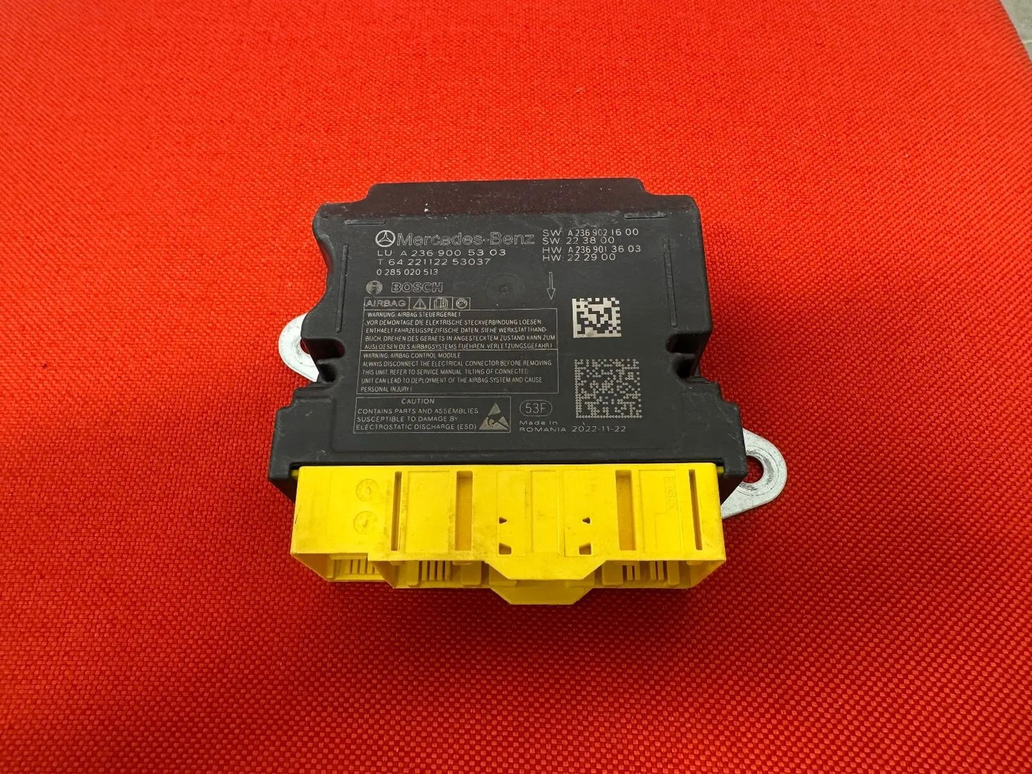 ORIGINAL Mercedes Benz Airbag Airbagsteuergerät Steuergerät A2369005303 NEU