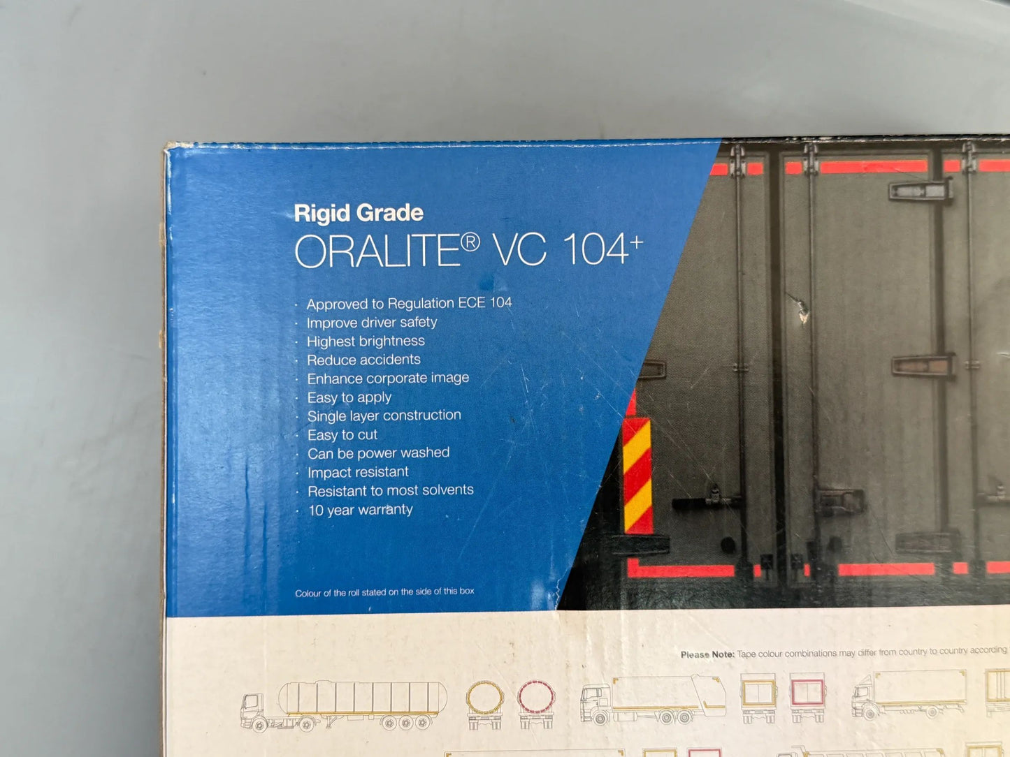 ORAFOL GmbH Konturmarkierung für LKW/Anhänger VC 104+ Rigid Grade Silber Neu