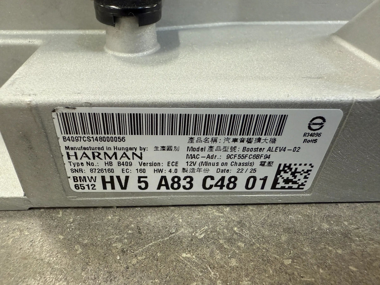 Original BMW 7er iX G70 i20 HARMAN Verstärker Booster ALEV4 5A83C48 NEU