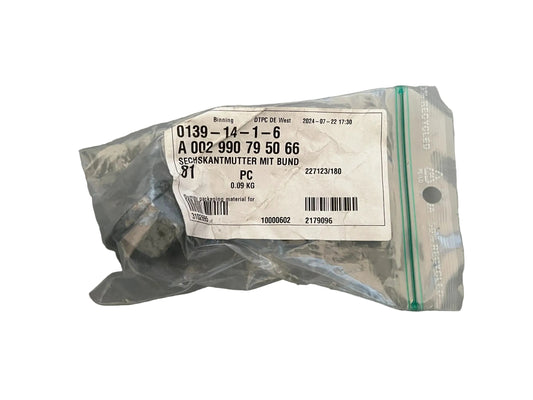 Original Mercedes-Benz Sechskantmutter mit Bund A002990795066 NEU