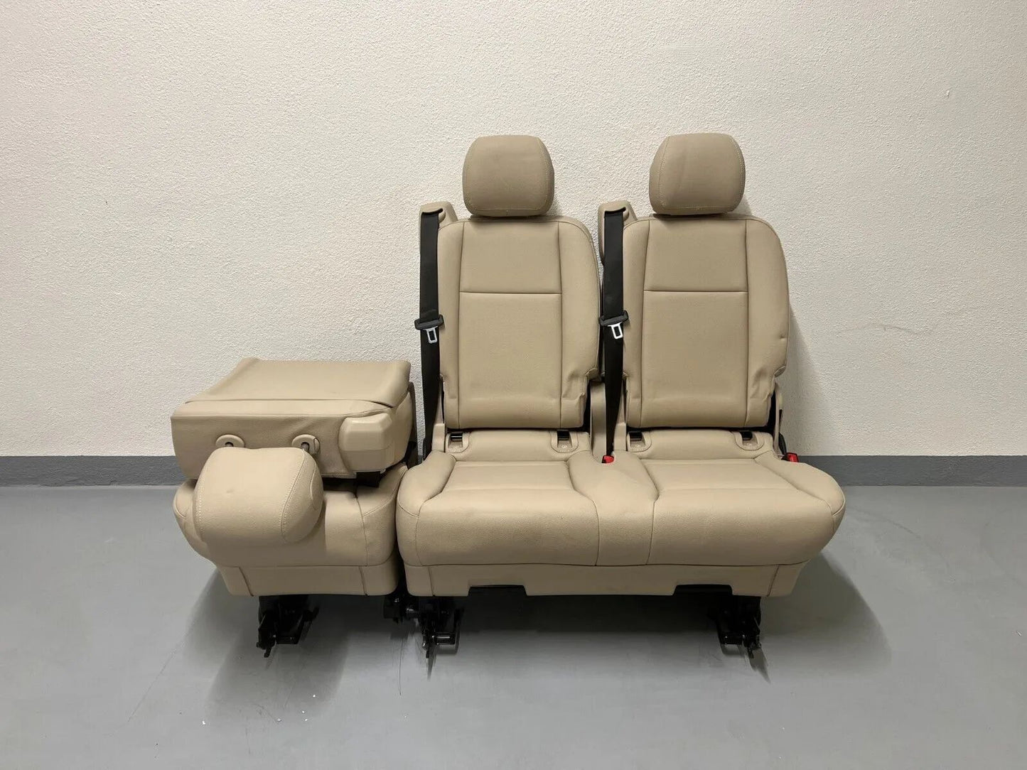 ORIGINAL Mercedes Benz W447 Vito/V-Klasse 3er Sitzbank Kunstleder Beige