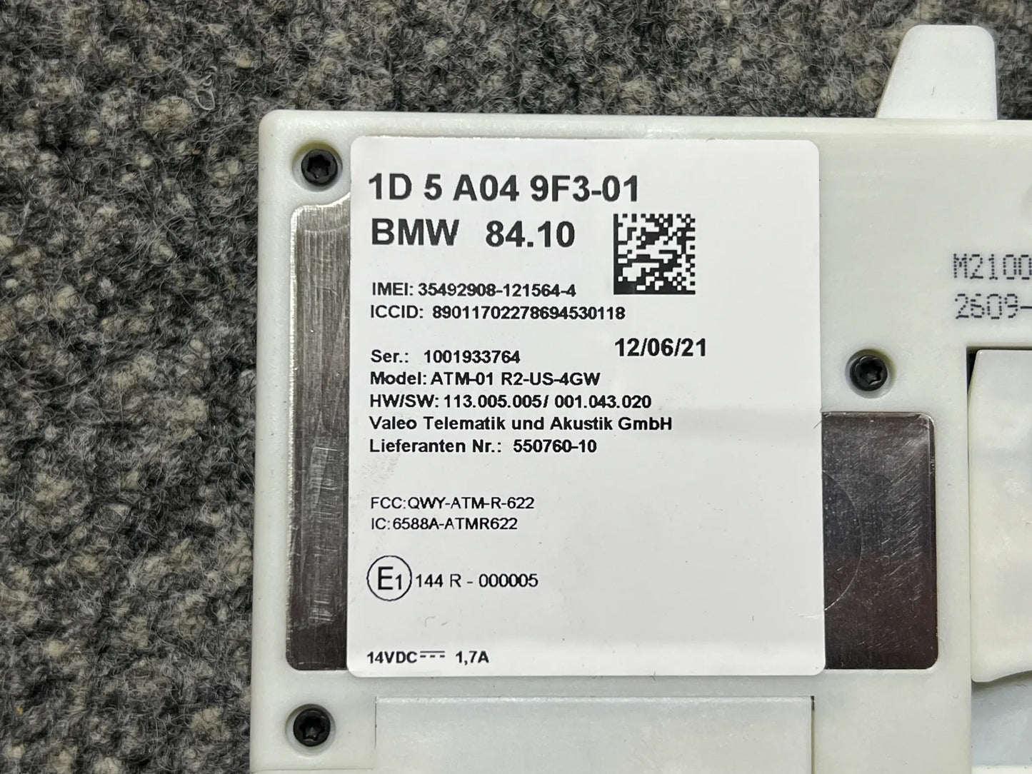 Original BMW Steuergerät für die Telematik-Antenne 5A049F3 NEU