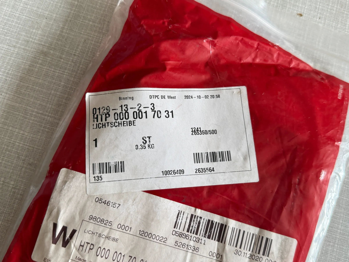 Original Herth+Buss Fahrzeugteile GmbH & Co. KG Rücklichtglas 83832050 NEU