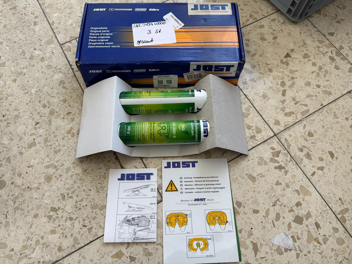 Original JOST Fettkartusche Z9 MT Schmierstoff Nachfüllset - SKE013440000 NEU