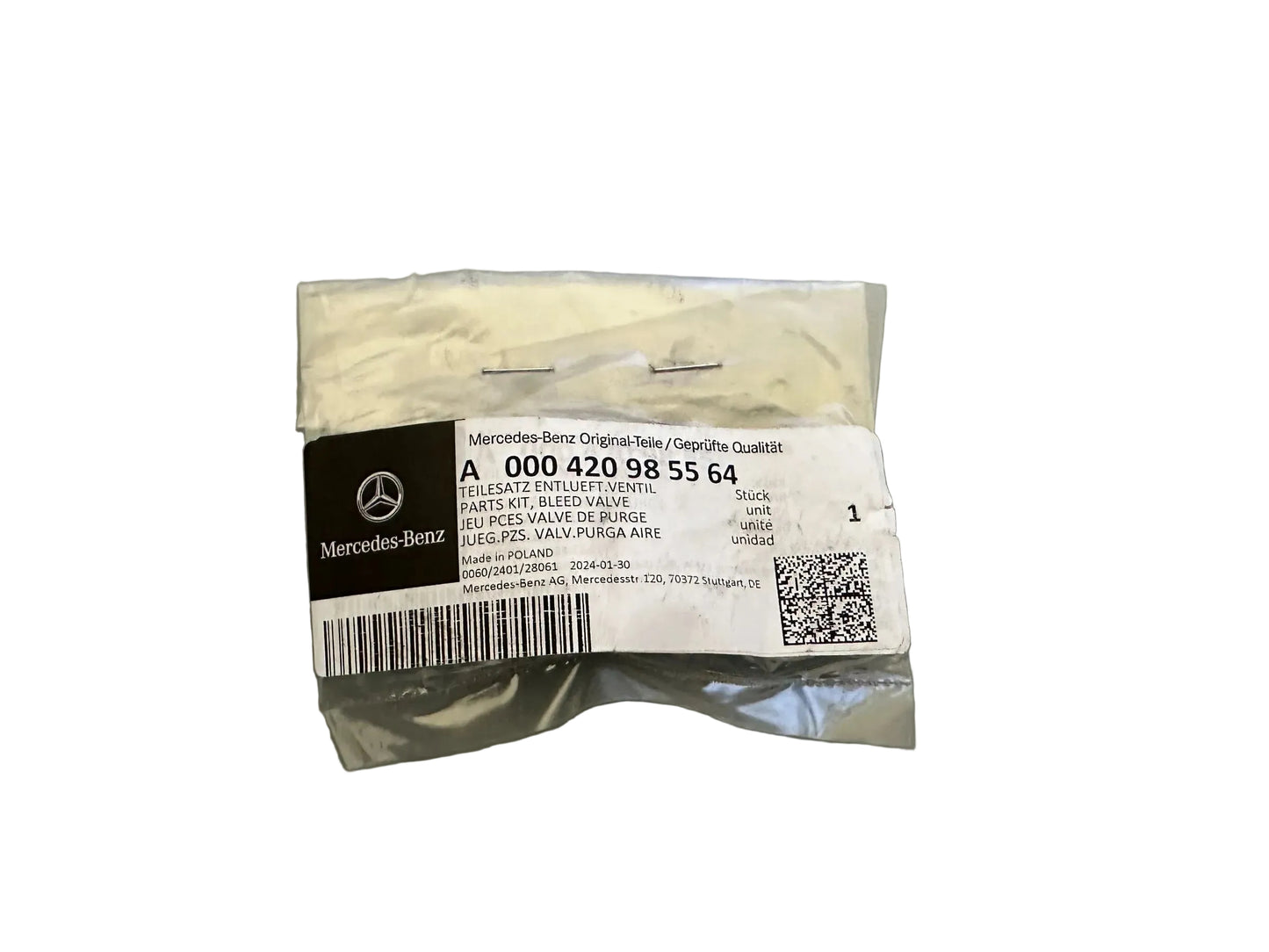 Original Mercedes Benz Teilesatz Entlüftungsventil A000420985564 NEU