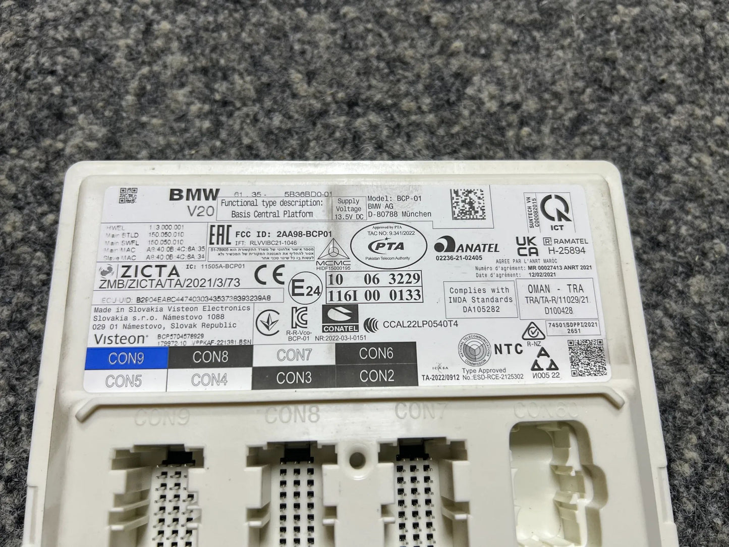 Original BMW X1 U11 Steuergerät Body Computer Centralina 61355B36BD0 5B36BD0 NEU