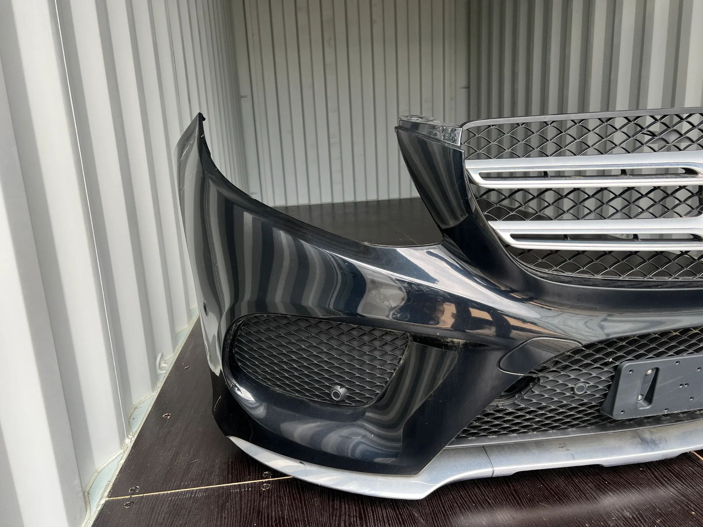 Original Mercedes Benz ML/GLE/GL W166 Stoßstange Stoßfänger vorne 9040 Schwarz