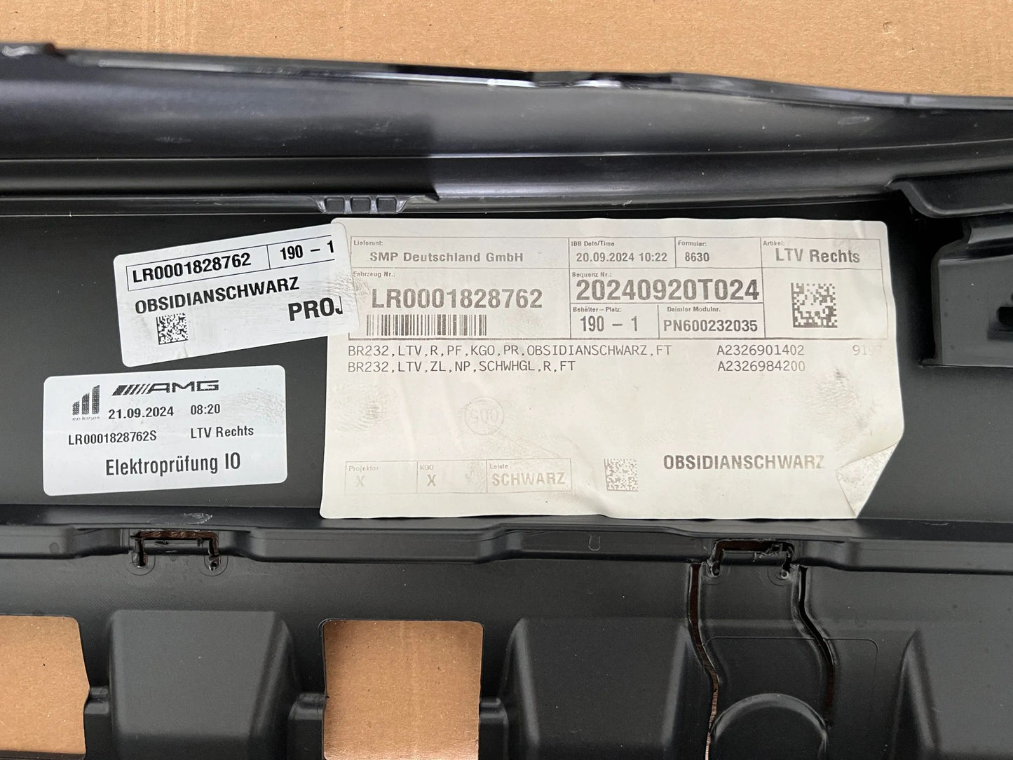 Mercedes-Benz SL 63 AMG W232 Längsträger Verkleidung Rechts Außen A2326901402