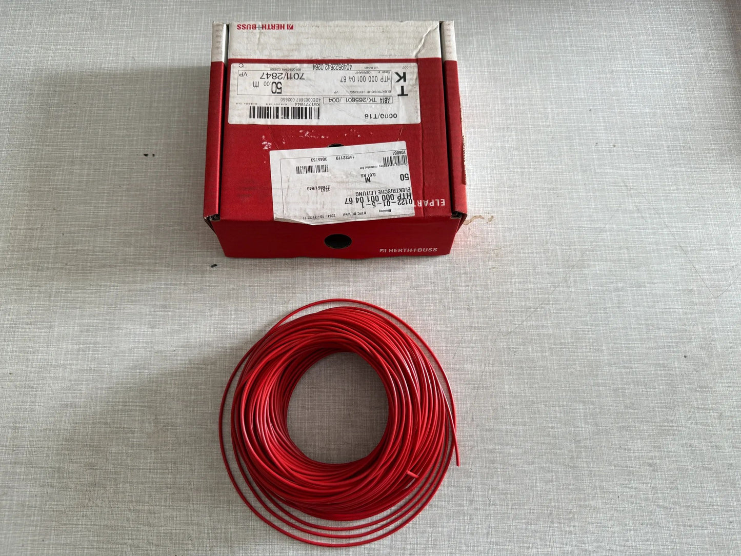 Original Herth+Buss Fahrzeugteile GmbH & Co. KG Elektrokabel 50m 51275106005 NEU