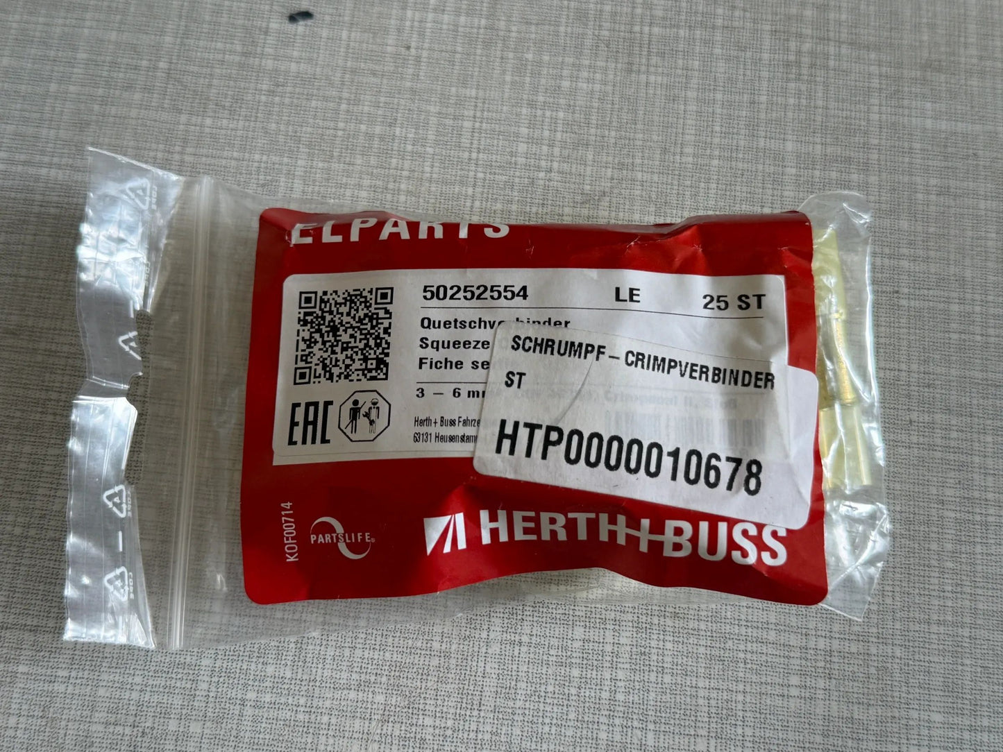 Herth+Buss Fahrzeugteile GmbH & Co. KG Quetschverbinder 25st 50252554099