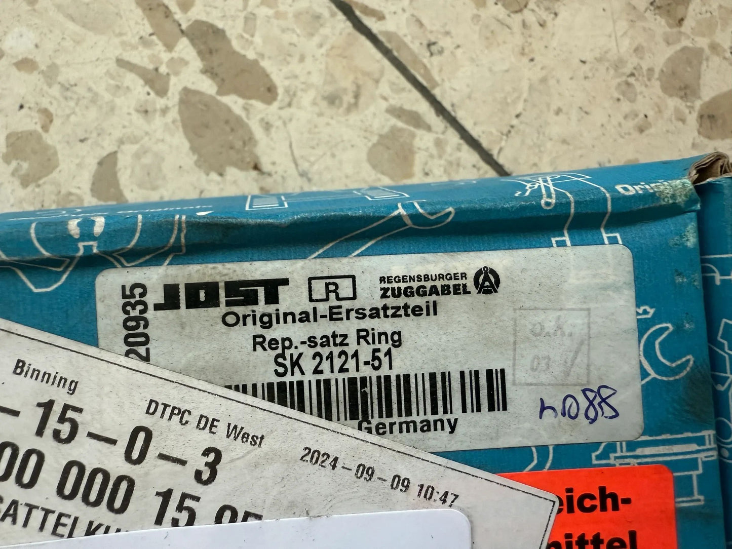 Original JOST Reparatursatz Ring Verschluss - SK 2121-51 - SK212151 NEU