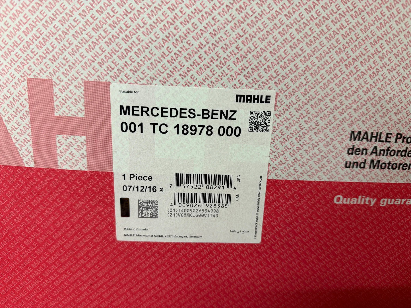 Original Mahle Mercedes Benz Turbolader 001TC18978000 NEU