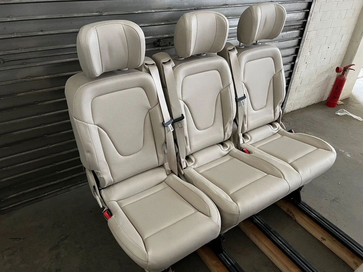 ORIGINAL Mercedes Benz W447/W448 V-Klasse/Vito 3er Sitzbank Kunstleder Beige