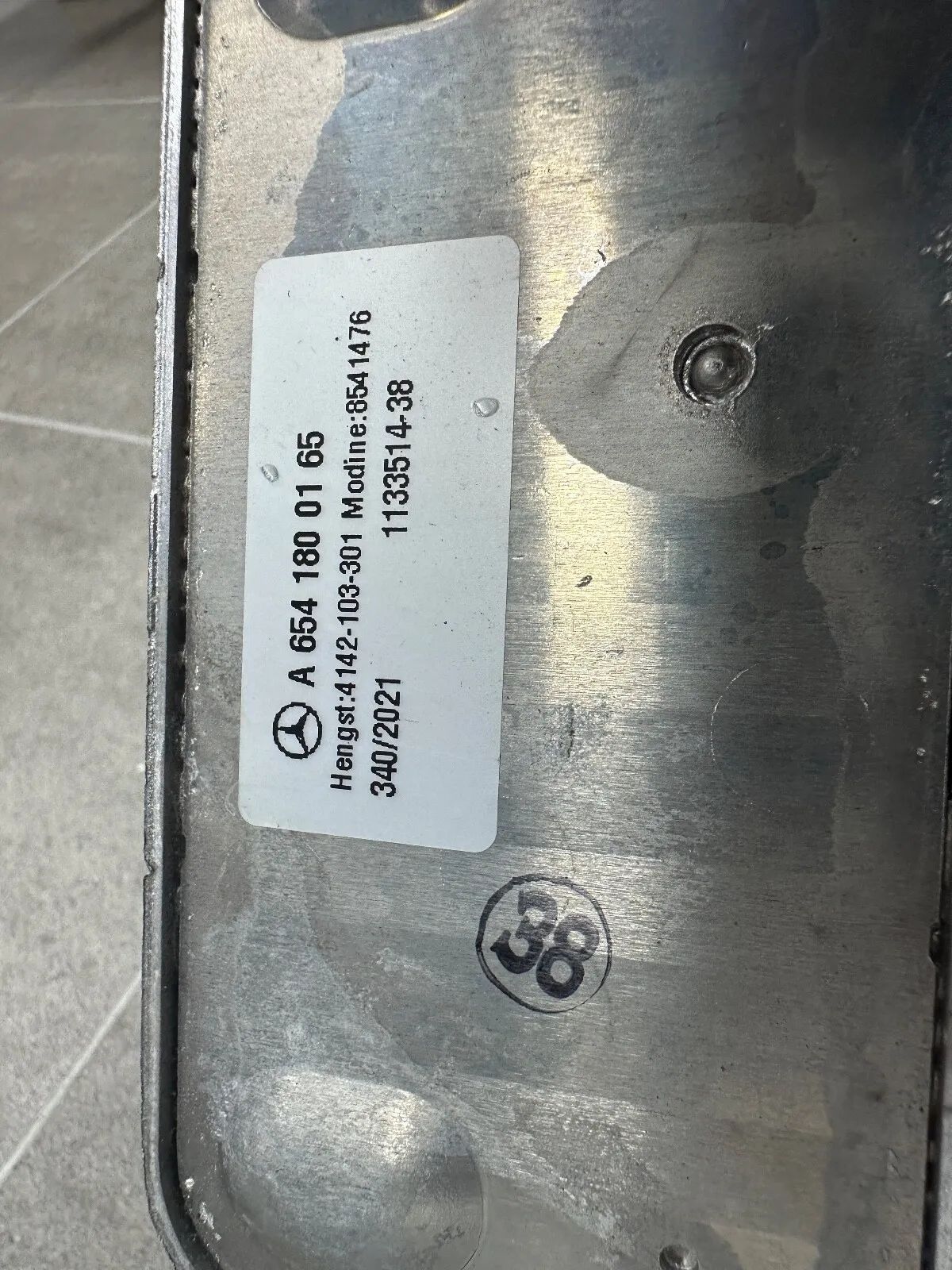 ORIGINAL Mercedes Ölfilterbock mit Ölkühler OM654 A6541806300 / A6541806100 NEU