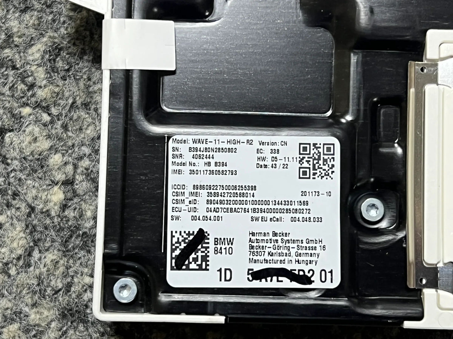 Original BMW/MINI Steuergerät für die Telematik-Antenne 5A89104 NEU