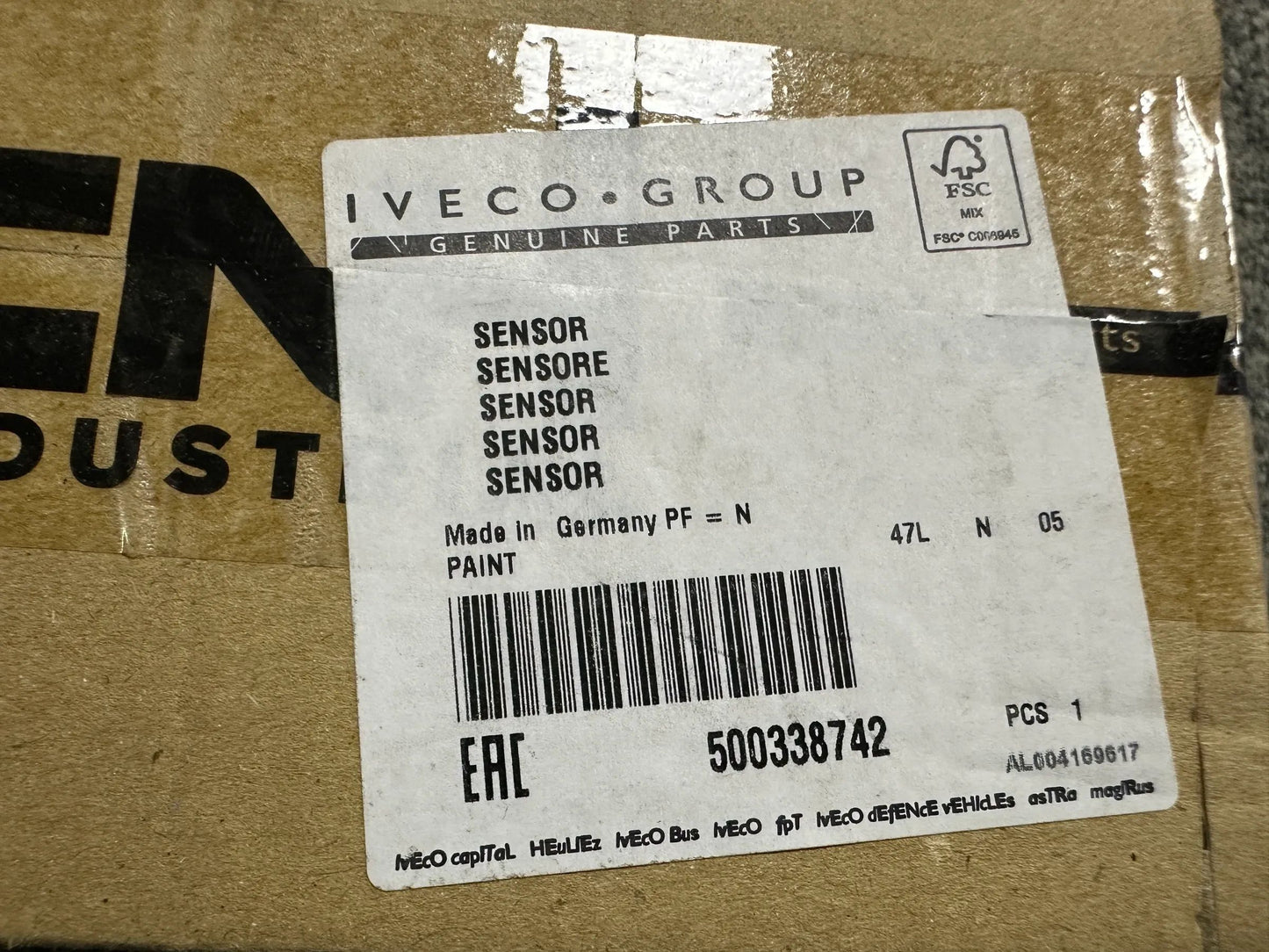 Original IVECO Sensor 500338742 NEU