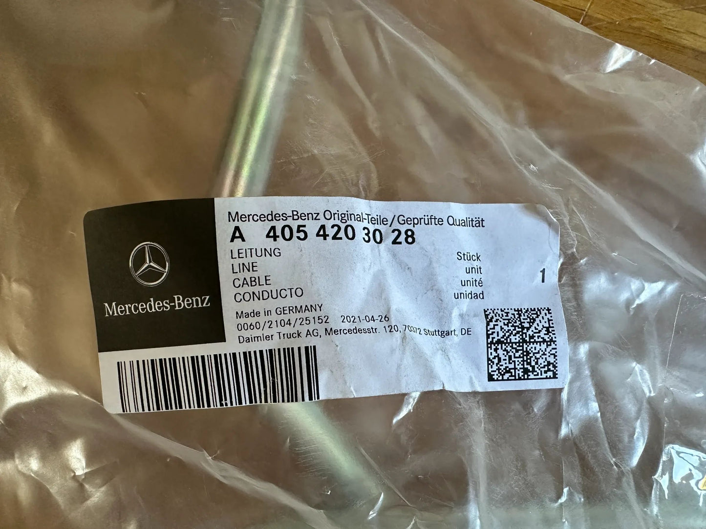 Original Mercedes Benz Leitung A4054203028 NEU