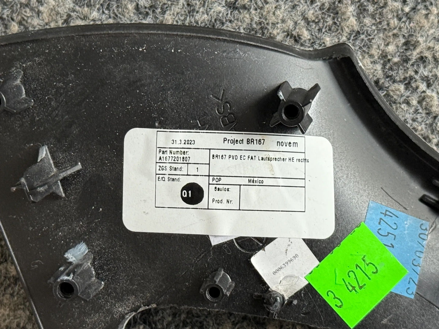 Mercedes Benz X167 GLS Zierleiste Türverkleidung HOLZ RECHTS A1677207402 NEU