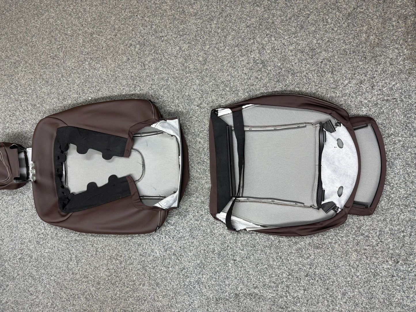 2 X Mercedes-Benz V-Klasse W447 Sitzbezug Komplett Kunstleder BRAUN NEU