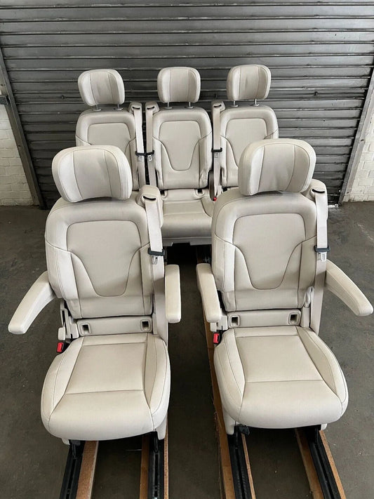 ORIGINAL Mercedes Benz W447/W448 V-Klasse/Vito 5-Sitze (2+3) Kunstleder BeigeNEU