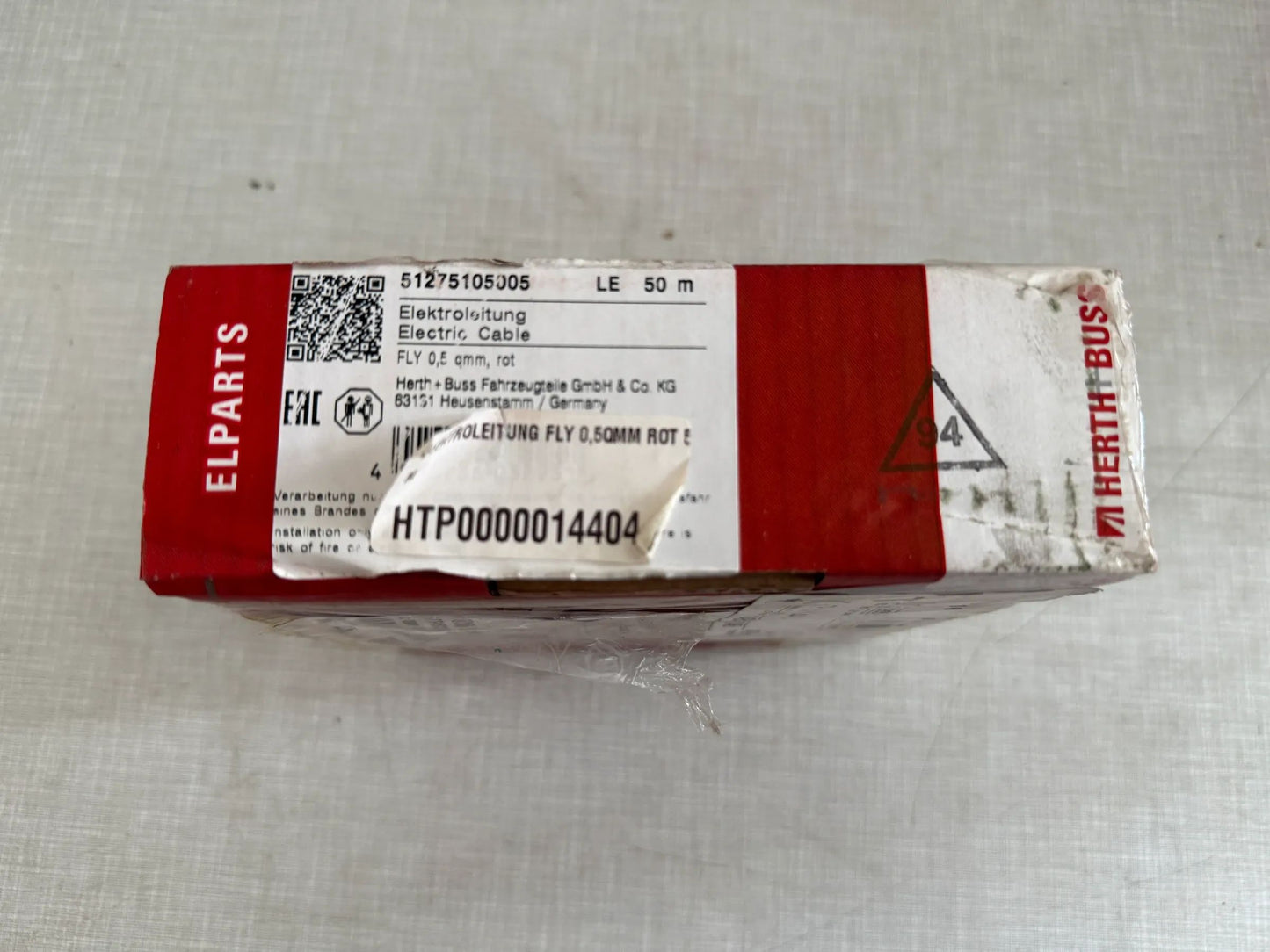 Original Herth+Buss Fahrzeugteile GmbH & Co. KG Elektrokabel 50m 51275105005 NEU
