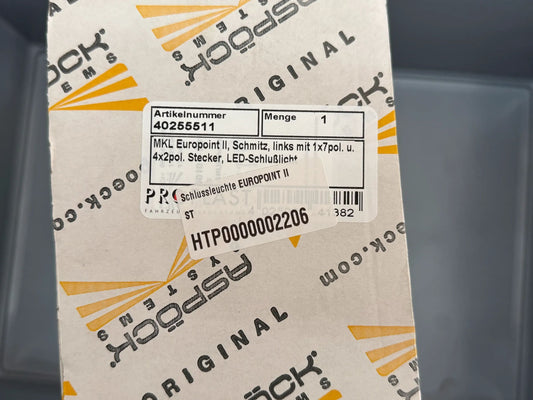 PROPLAST Fahrzeugbeleuchtung GmbH Heckleuchte EUROPOINT II Links 40255611 NEU