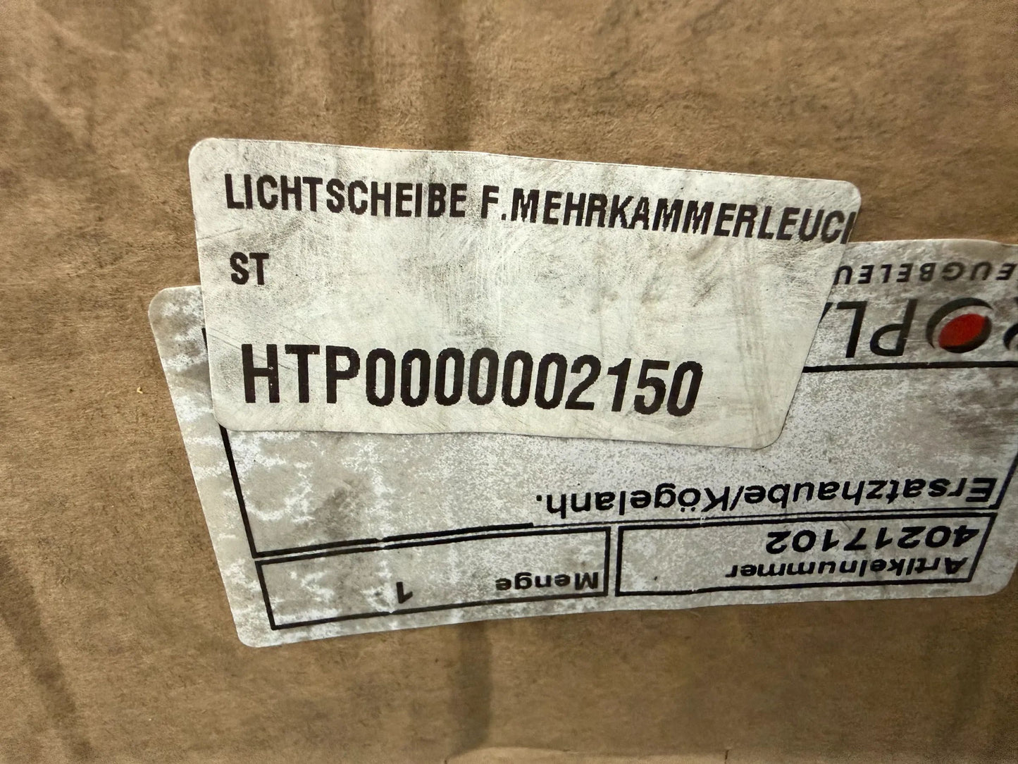 Original PROPLAST Fahrzeugbeleuchtung GmbH Rücklichtglas 40217102 NEU