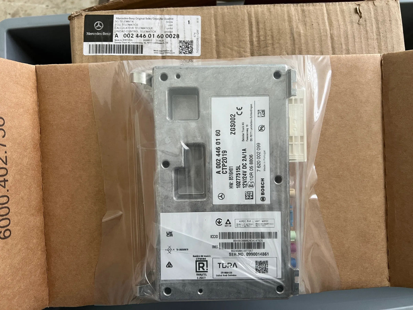 Original Mercedes-Benz Steuergerät SG Telematik A0024460160 0028 NEU