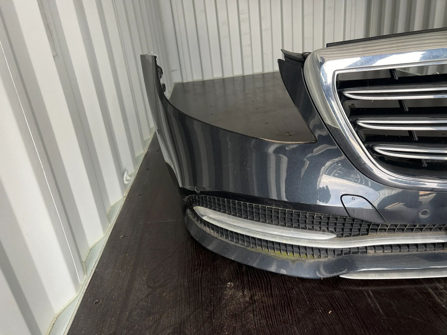 Original Mercedes Benz S-Klasse W222 Stoßstange Stoßfänger vorne 9183 Schwarz NE