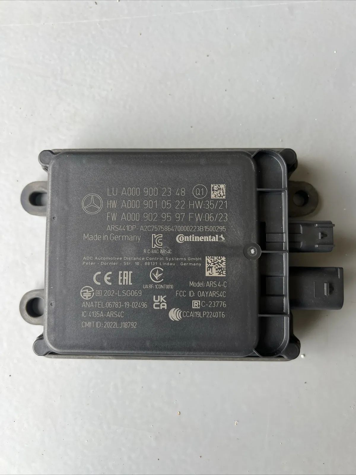 MERCEDES BENZ RADARSENSOR/DISTRONICSENSOR A0009002348/A0009010522/A0009029597