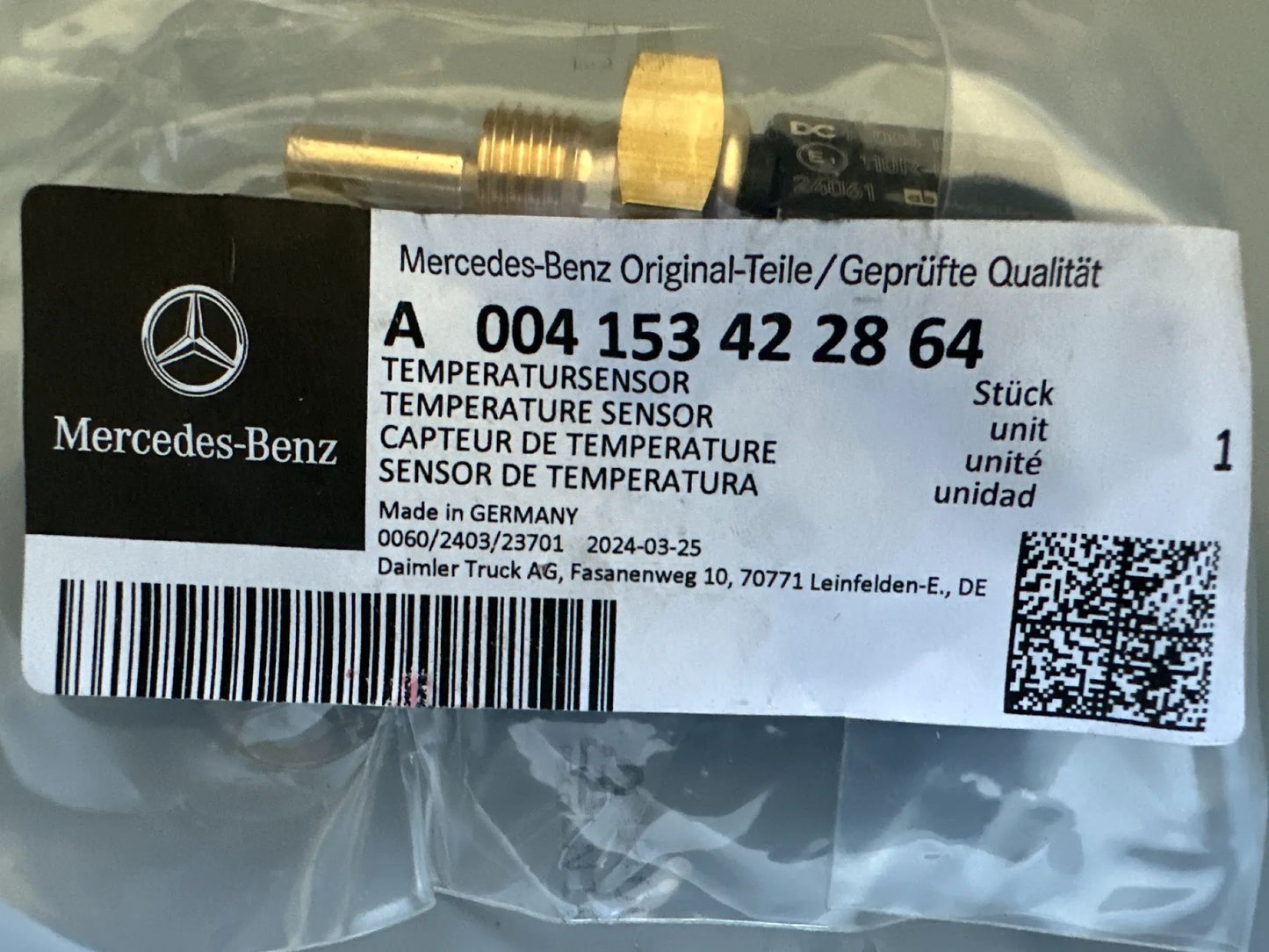 Original Mercedes Benz Temperatursensor A004153422864 NEU