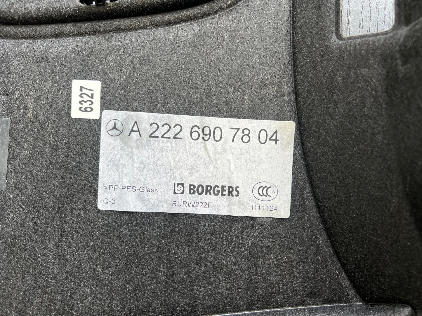 Mercedes-Benz S-Klasse W222 Abdeckung Heckablage Hutablage vorn BURMESTER NEU