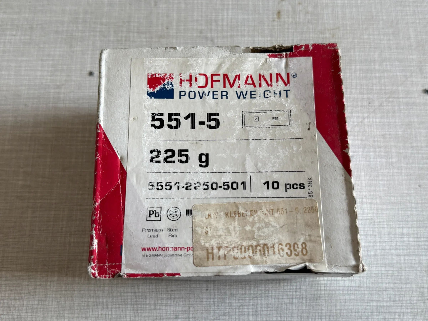 Original WEGMANN automotive GmbH Klebegewicht Typ 551, 225g, Blei, Silber 10st
