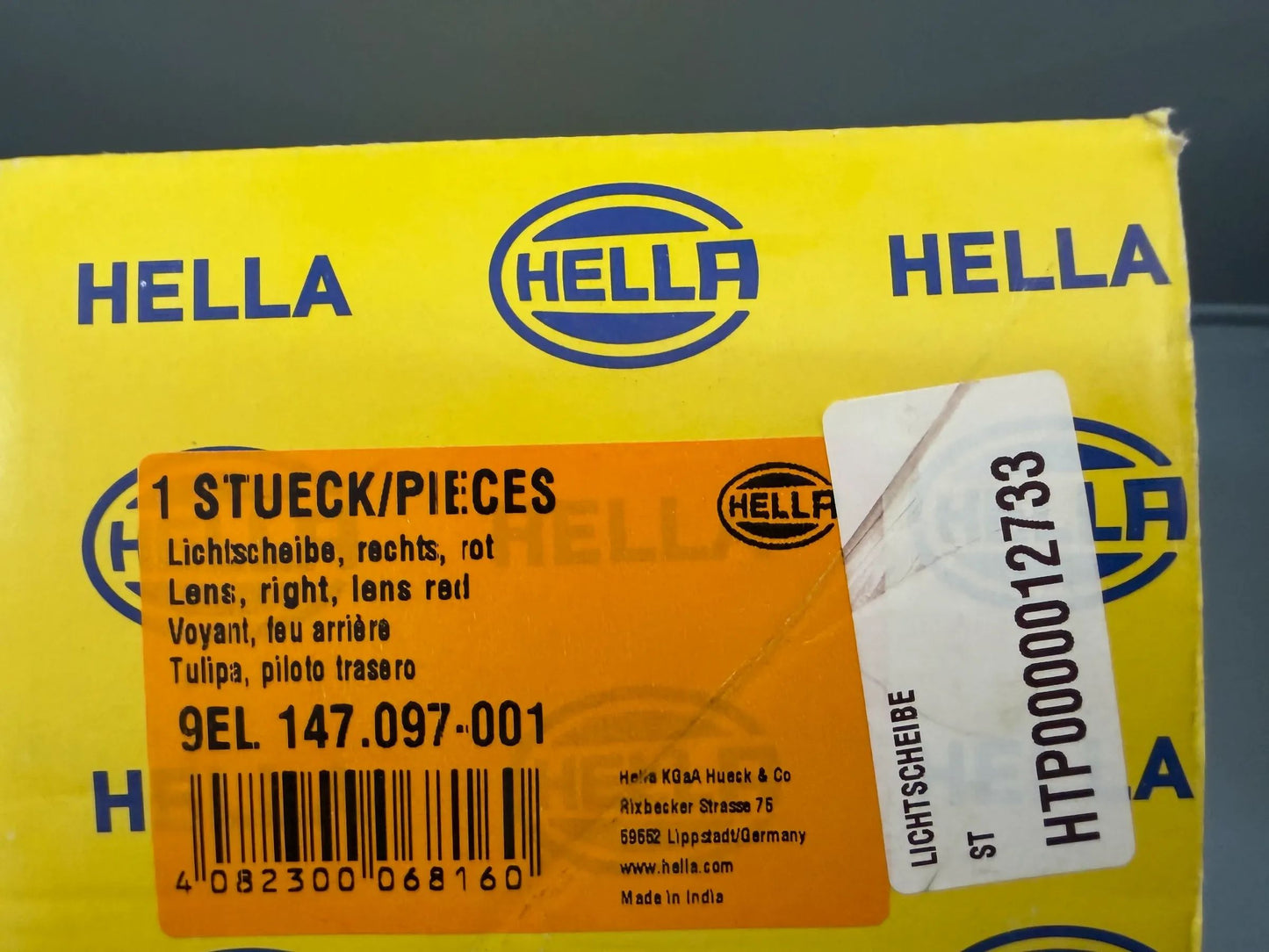 Original Hella Rücklichtglas Rechts 9EL 147 097-001 NEU
