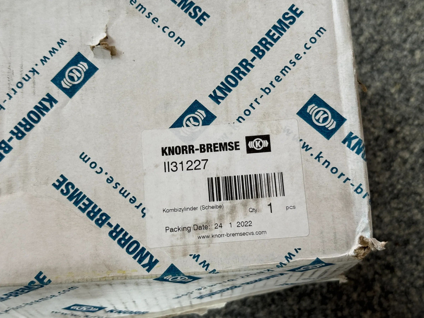 Original KNORR-BREMSE Kombizylinder (Scheibe) II31227 NEU