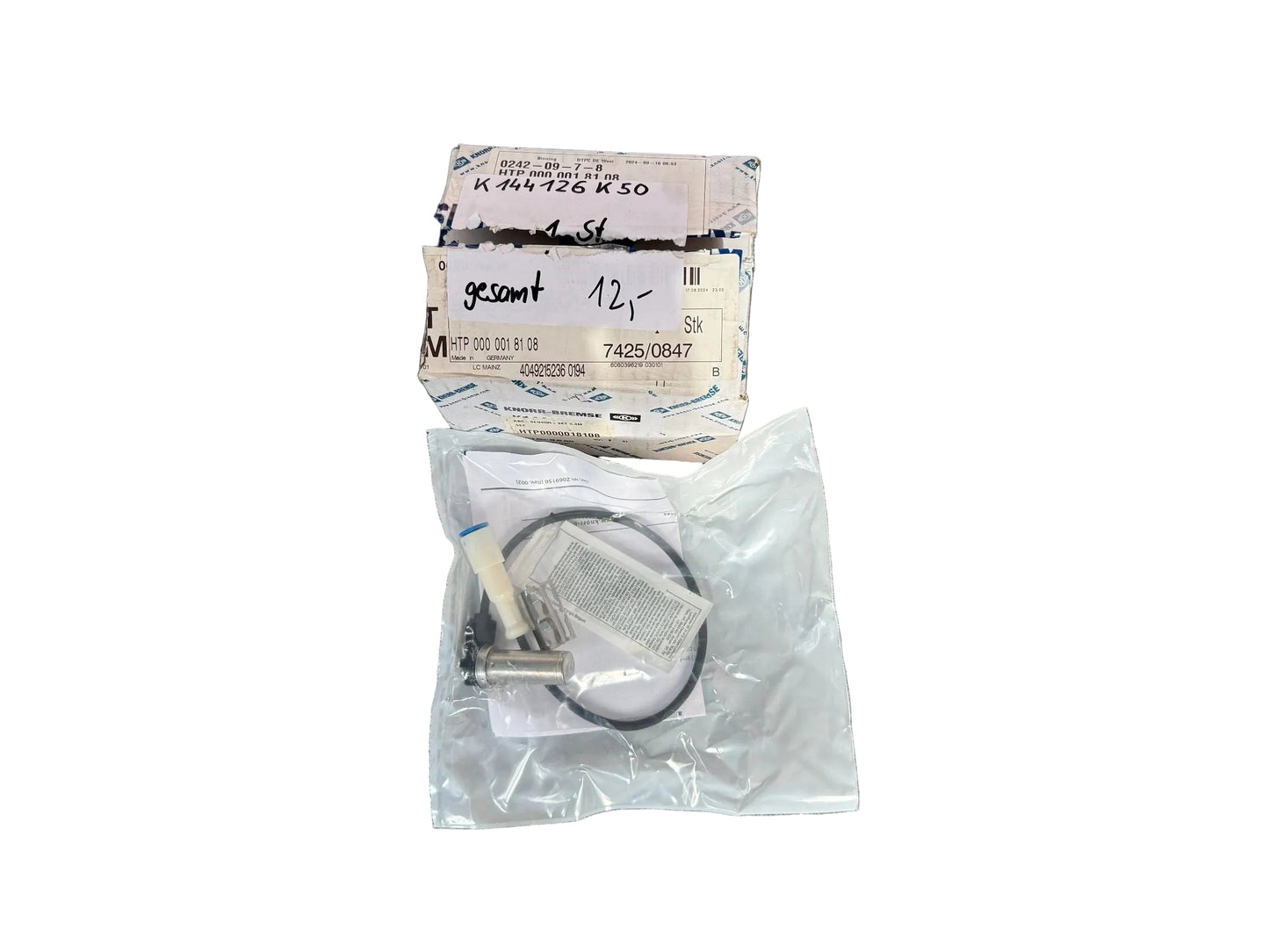 Original KNORR-BREMSE Sensor, Raddrehzahl K144126K50 NEU
